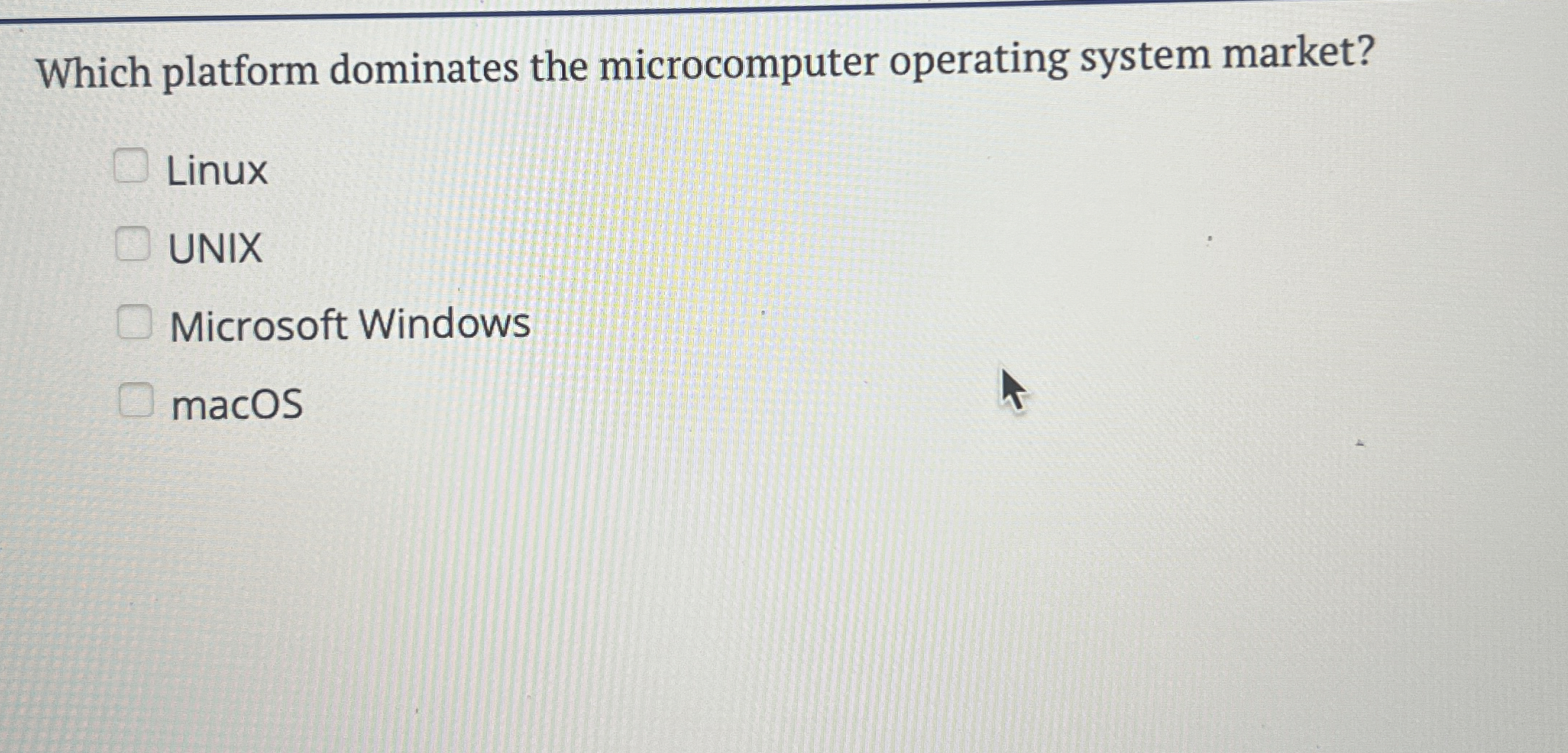 Which platform dominates the microcomputer