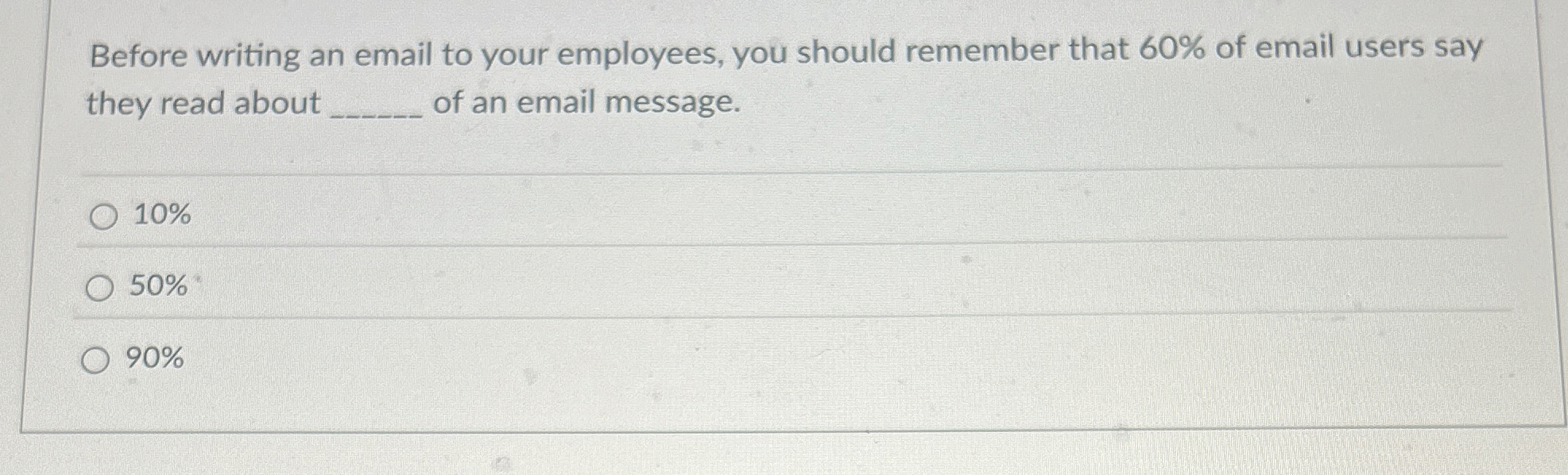 Before writing an email to your employees, you