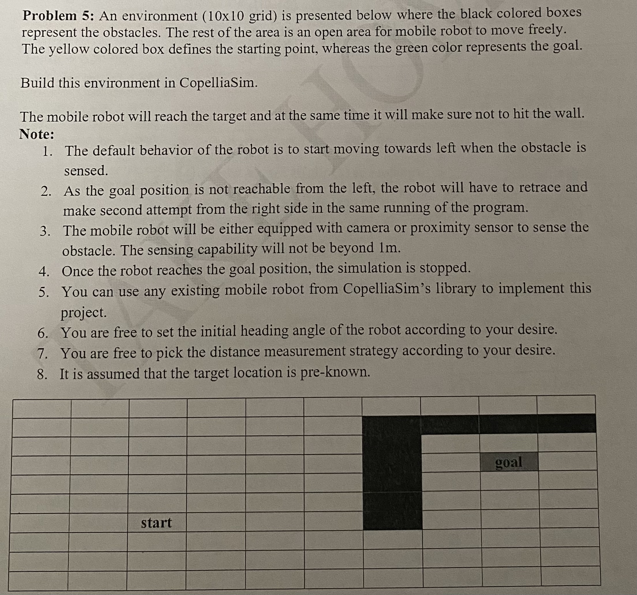 Problem 5 : An environment ( \ ( 1 0 \ times 1 0
