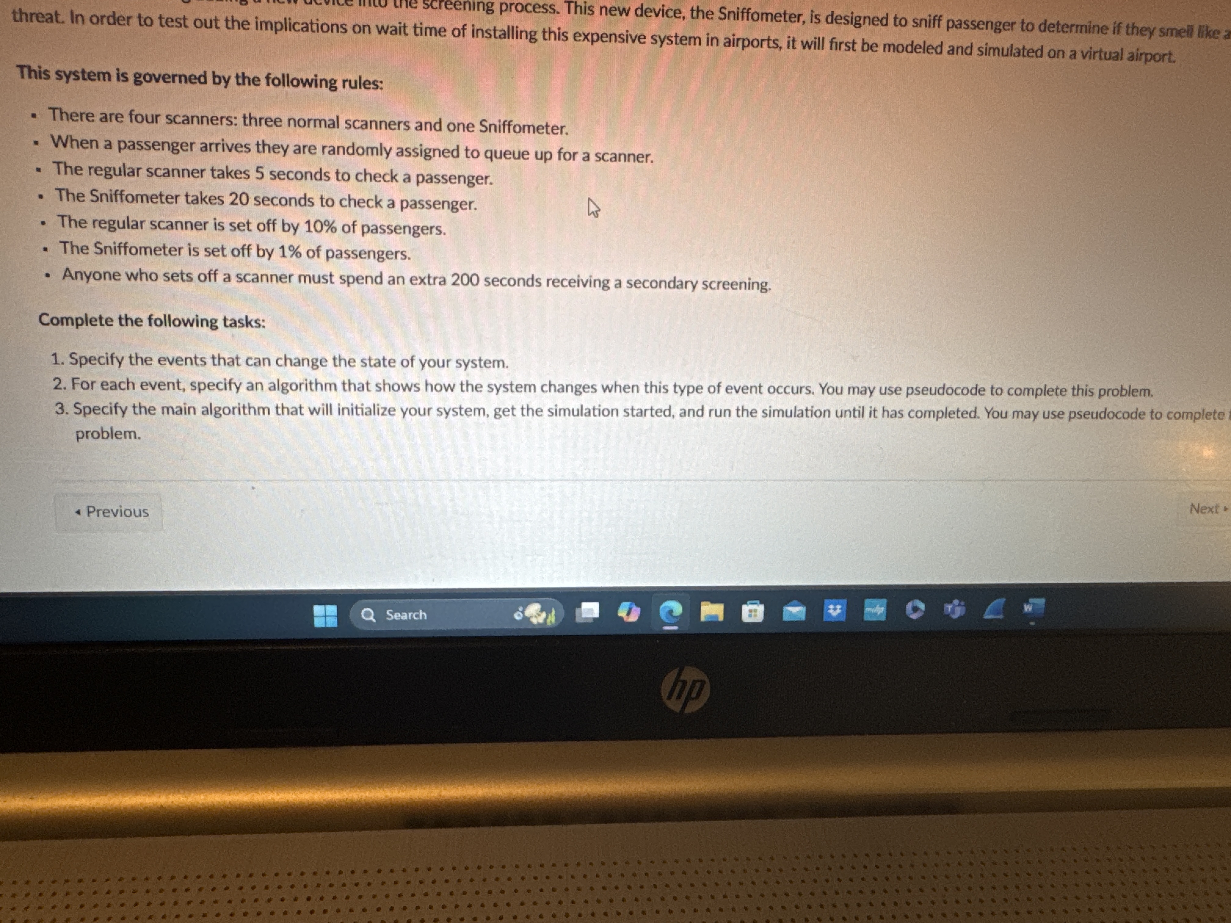 Security screening screening process. This new