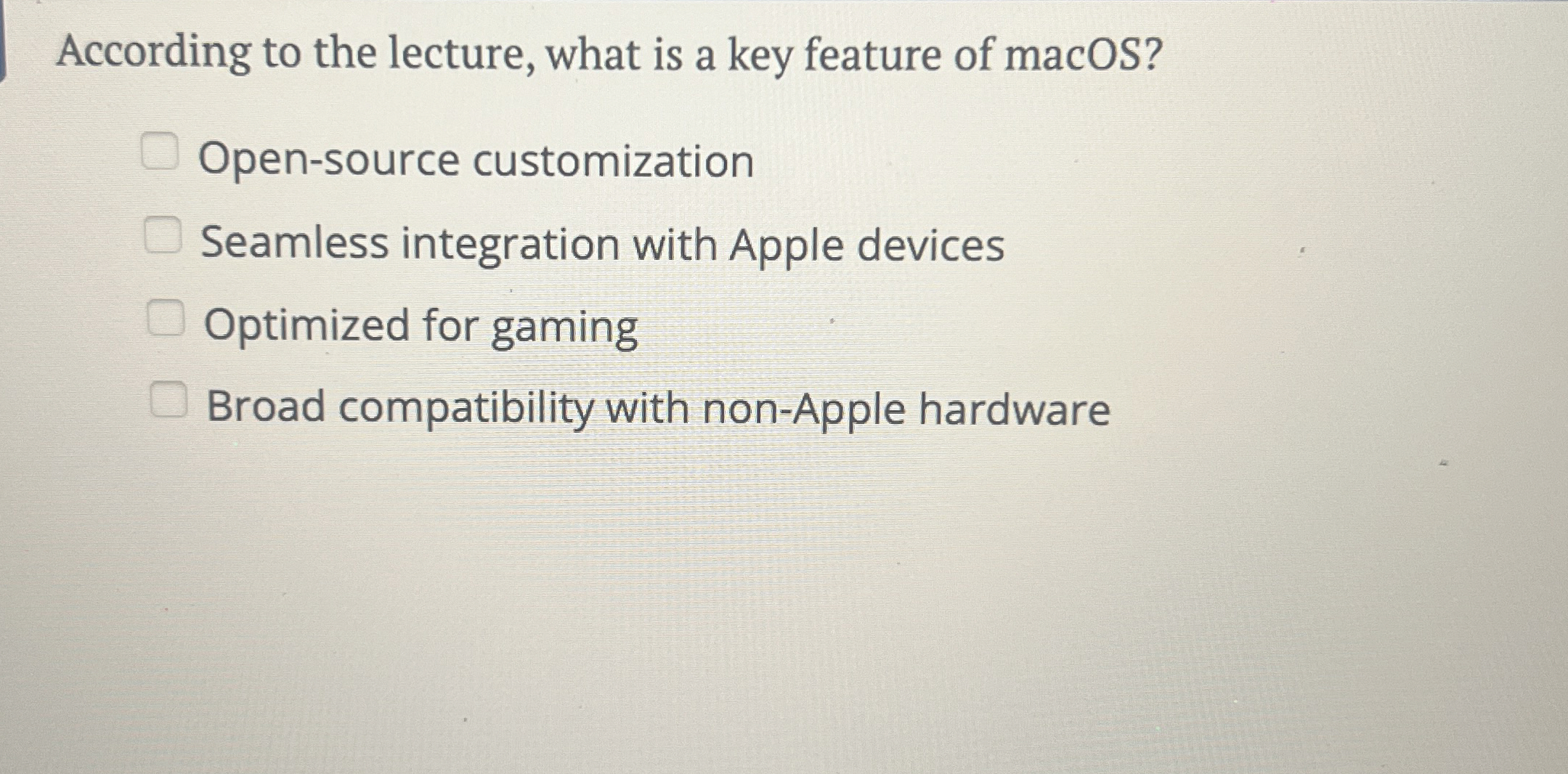 According to the lecture, what is a key feature