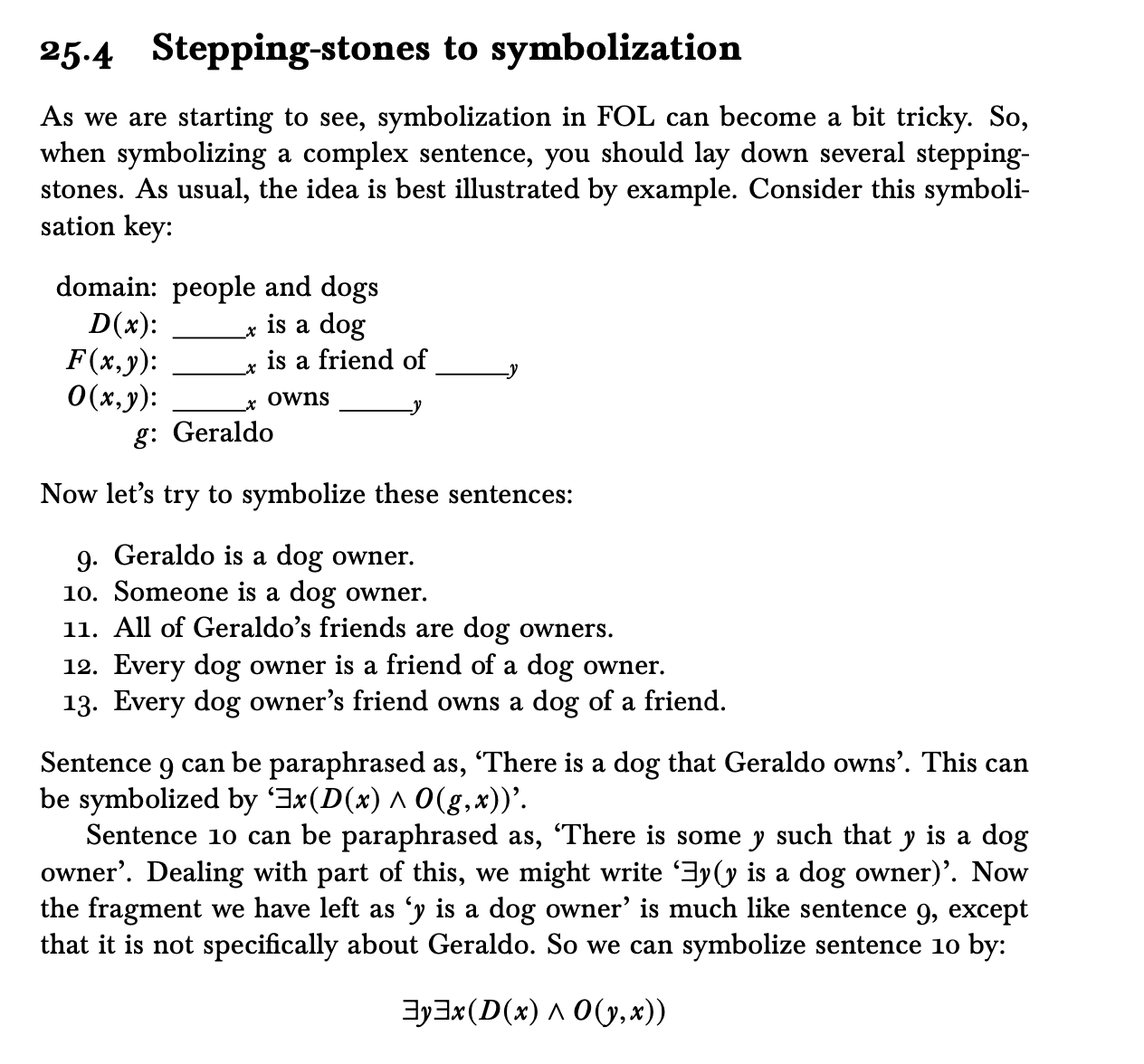 Question about variables in predicates. In this