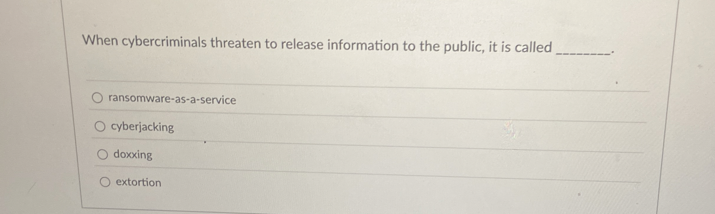 When cybercriminals threaten to release