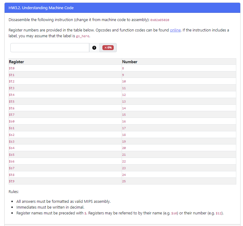HW 3 . 2 . Understanding Machine Code Dissasemble