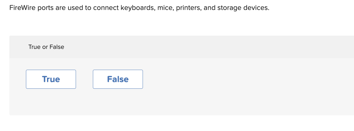 FireWire ports are used to connect keyboards,