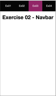 Navbar - Create a navigation bar as shown in