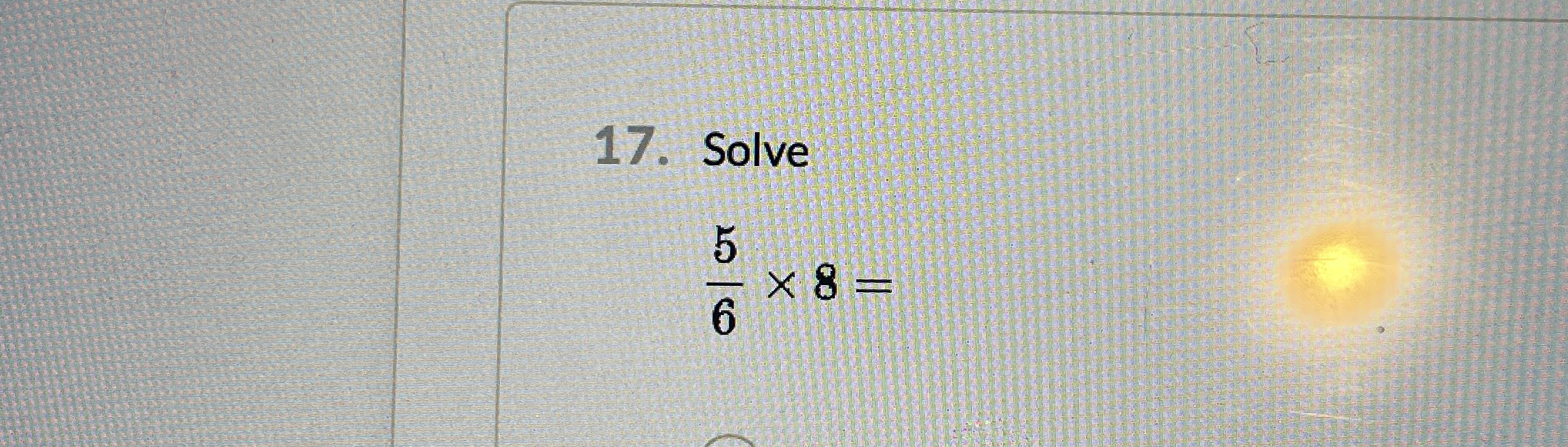 5 6 - 7 1 0 = Solve 5 6 8 =