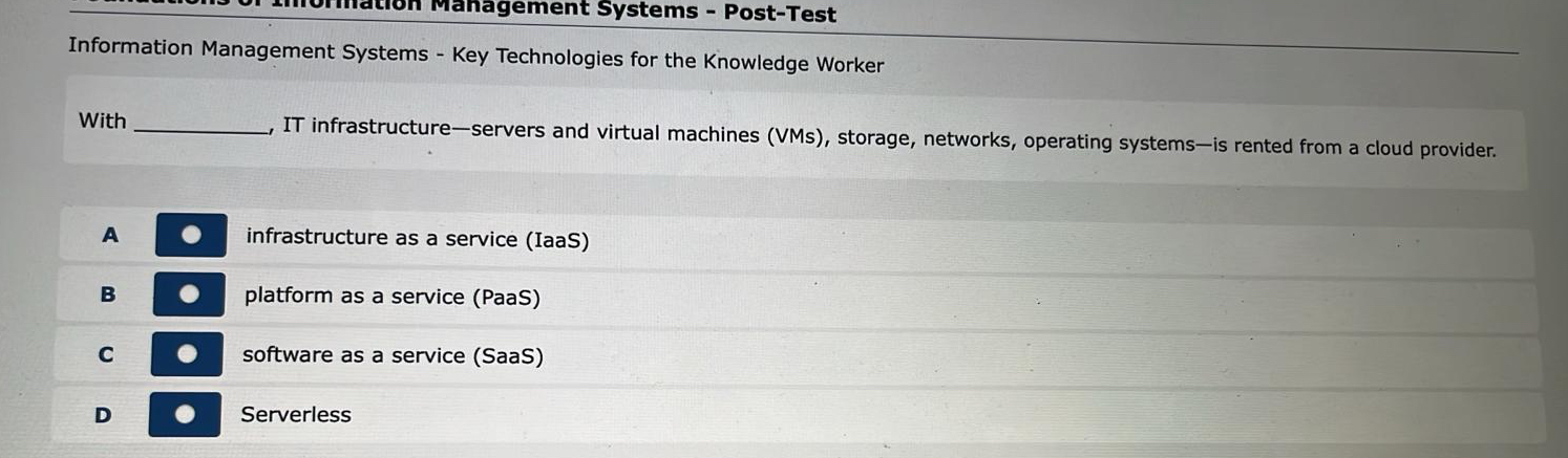Information Management Systems - Key Technologies