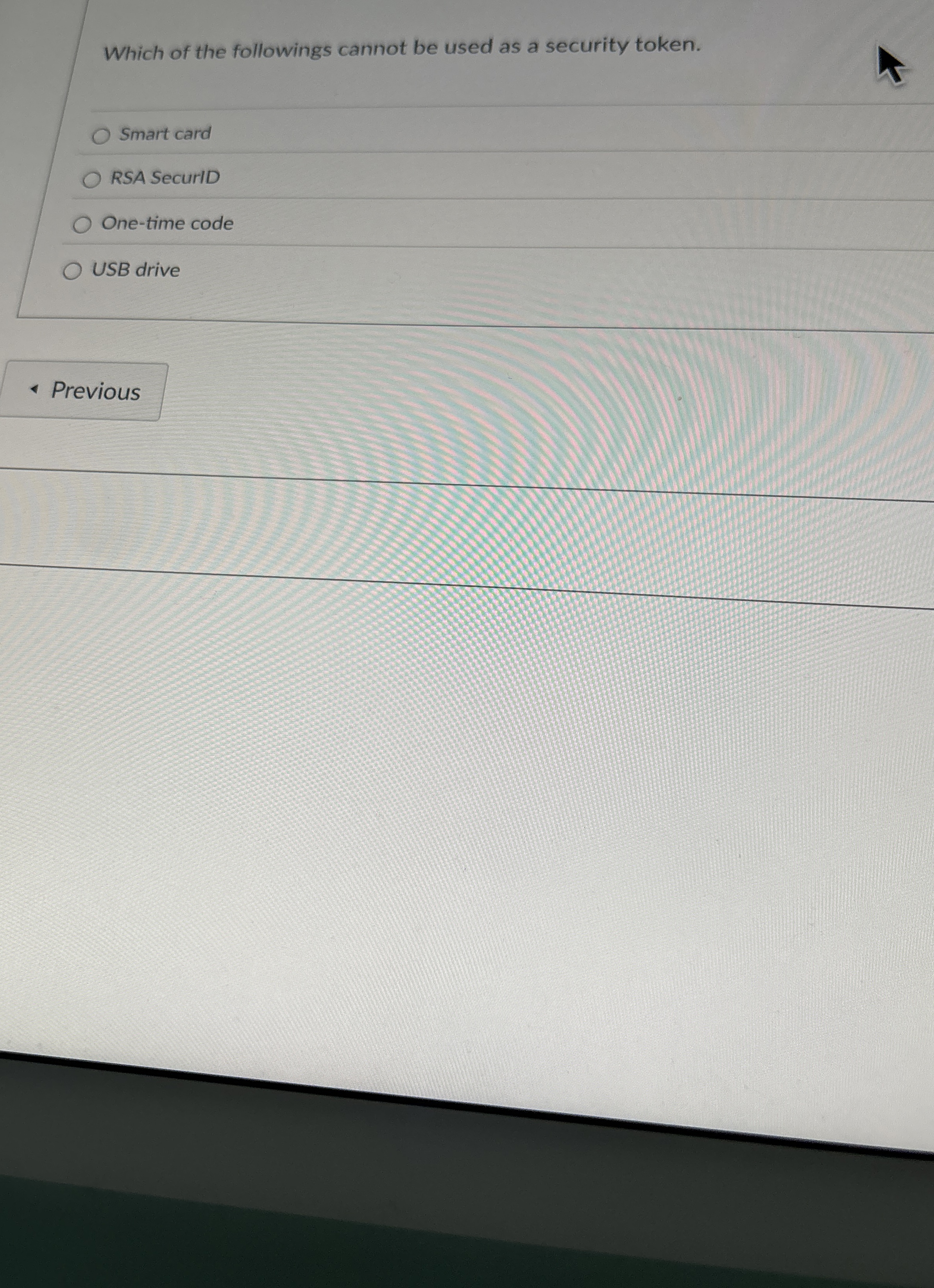 Which of the followings cannot be used as a