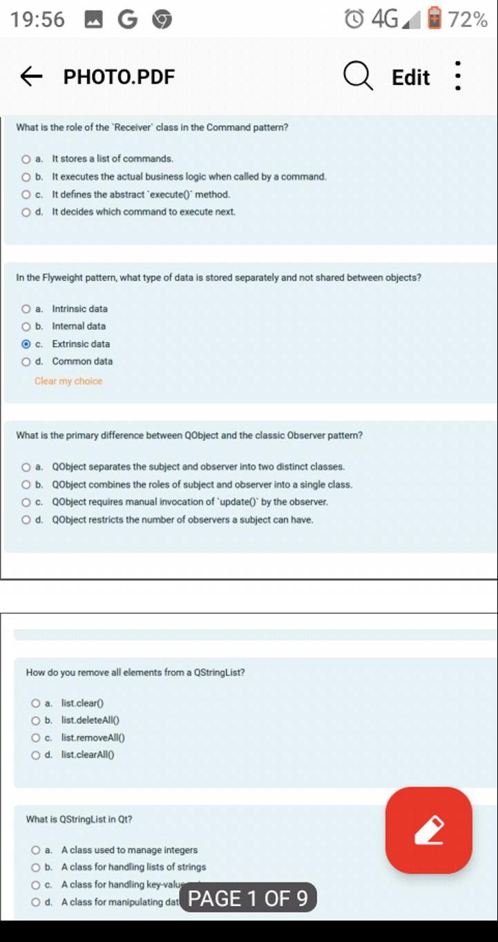 What is the role of the 'Receiver' class in the