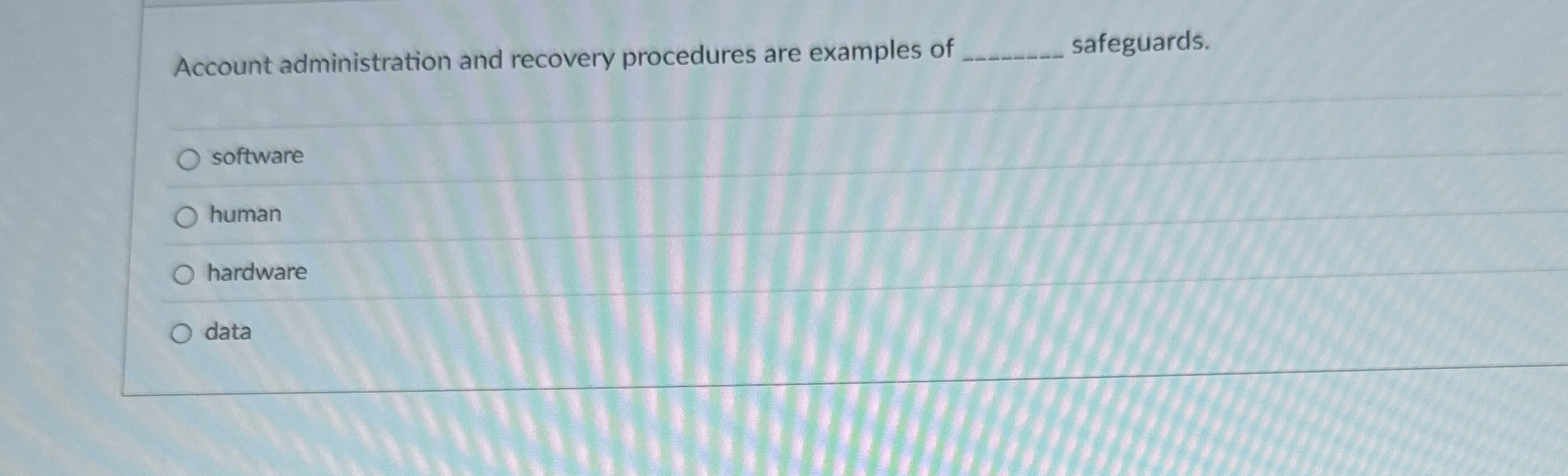 Account administration and recovery procedures
