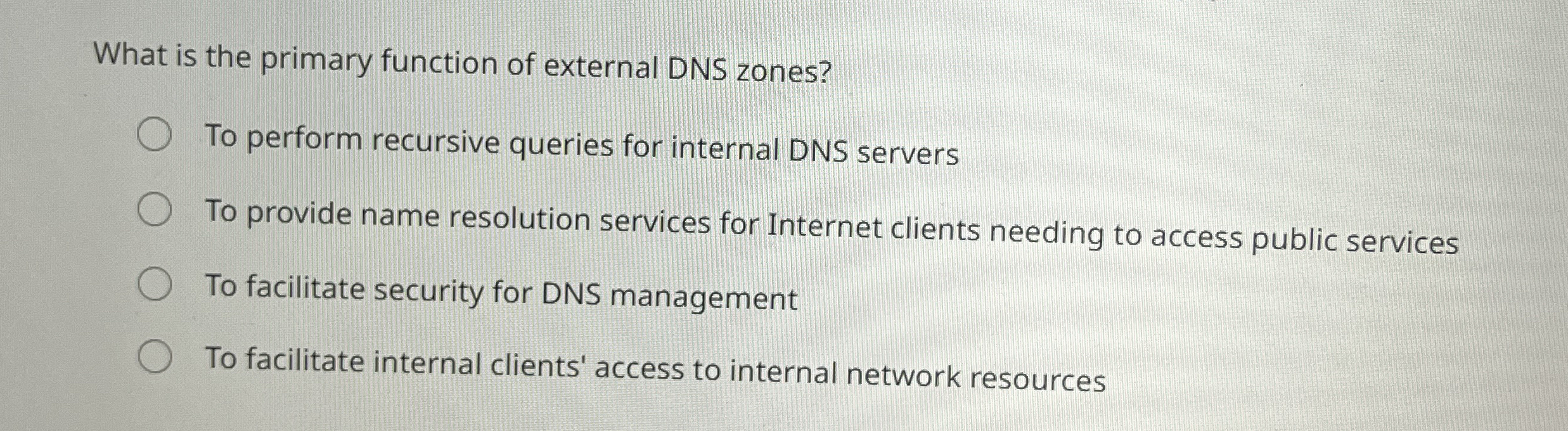 What is the primary function of external DNS