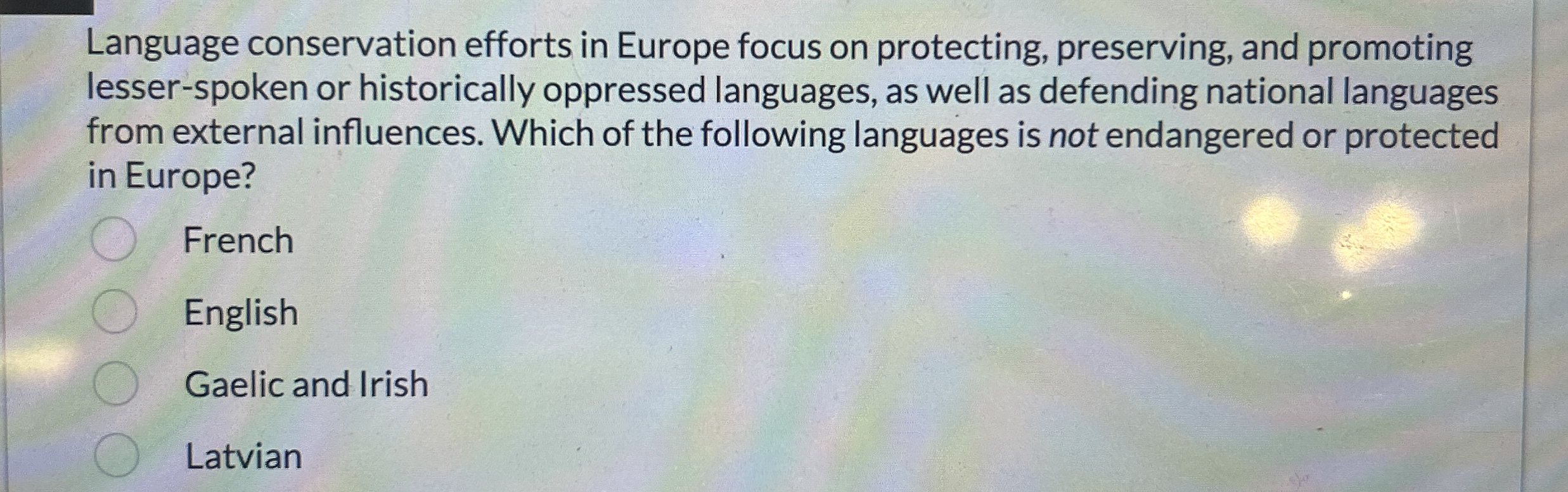 Language conservation efforts in Europe focus on