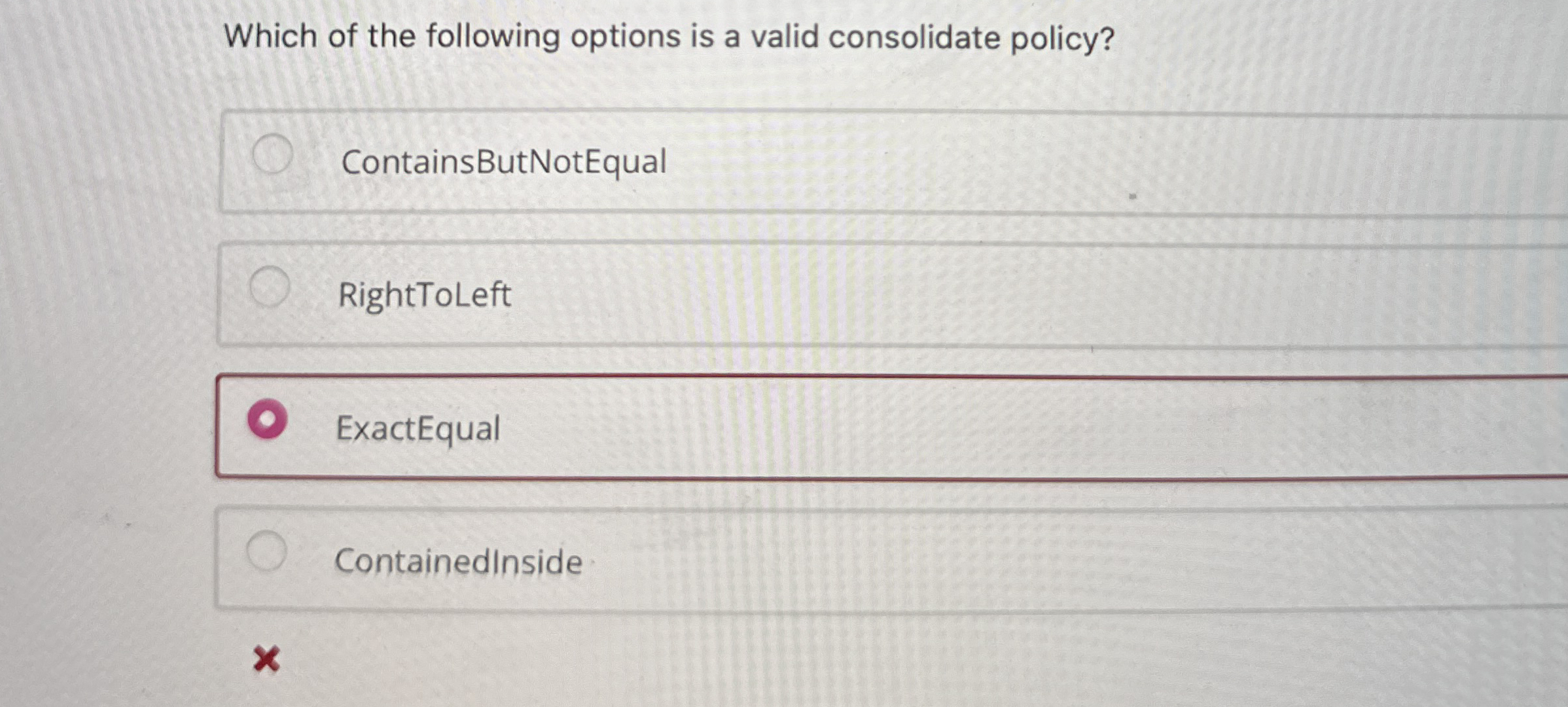 Which of the following options is a valid
