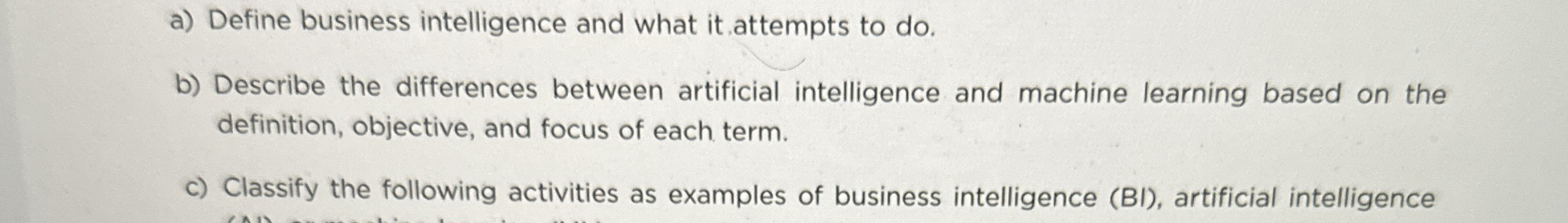 Describe the differences between artificial