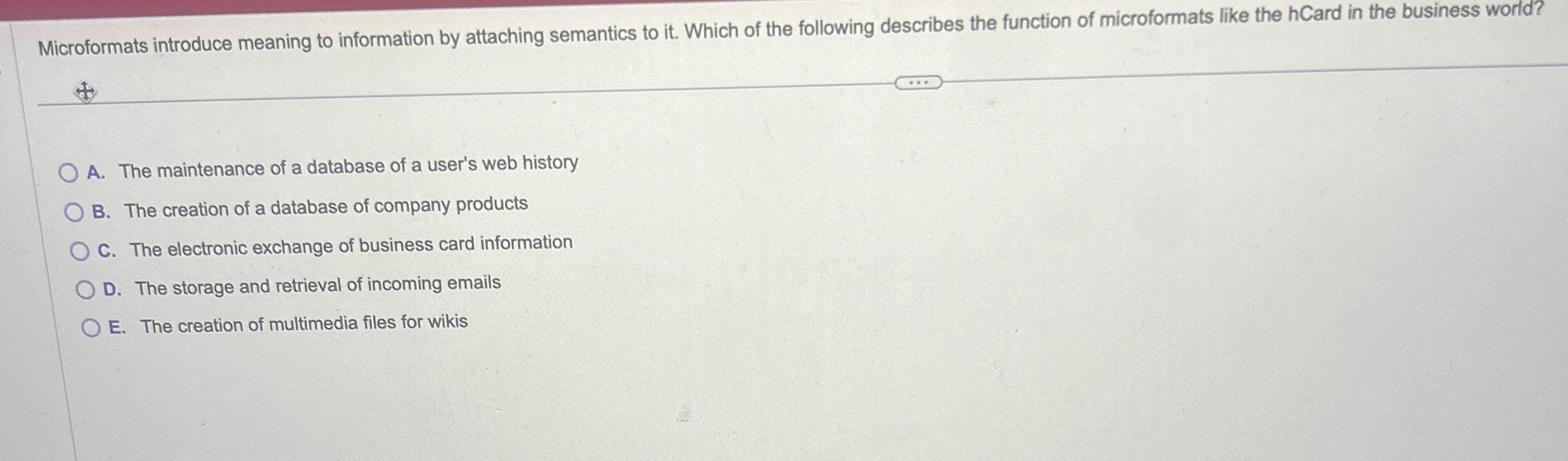 Microformats introduce meaning to information by