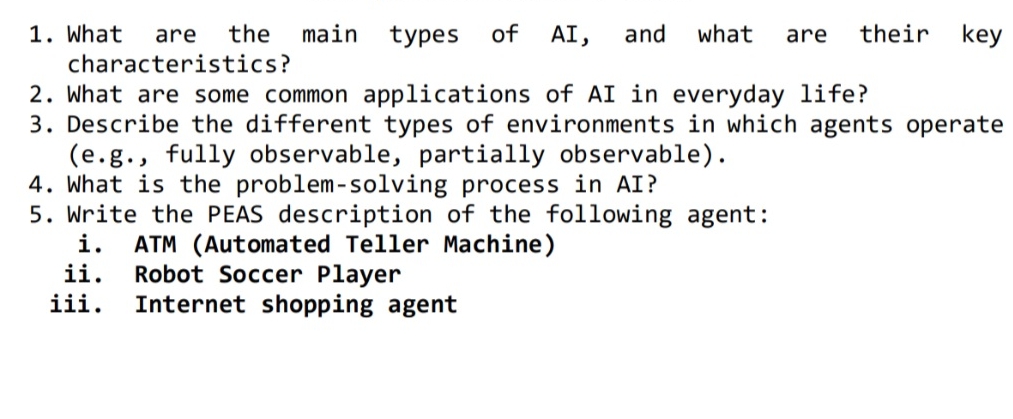 What are the main types of AI , and what are