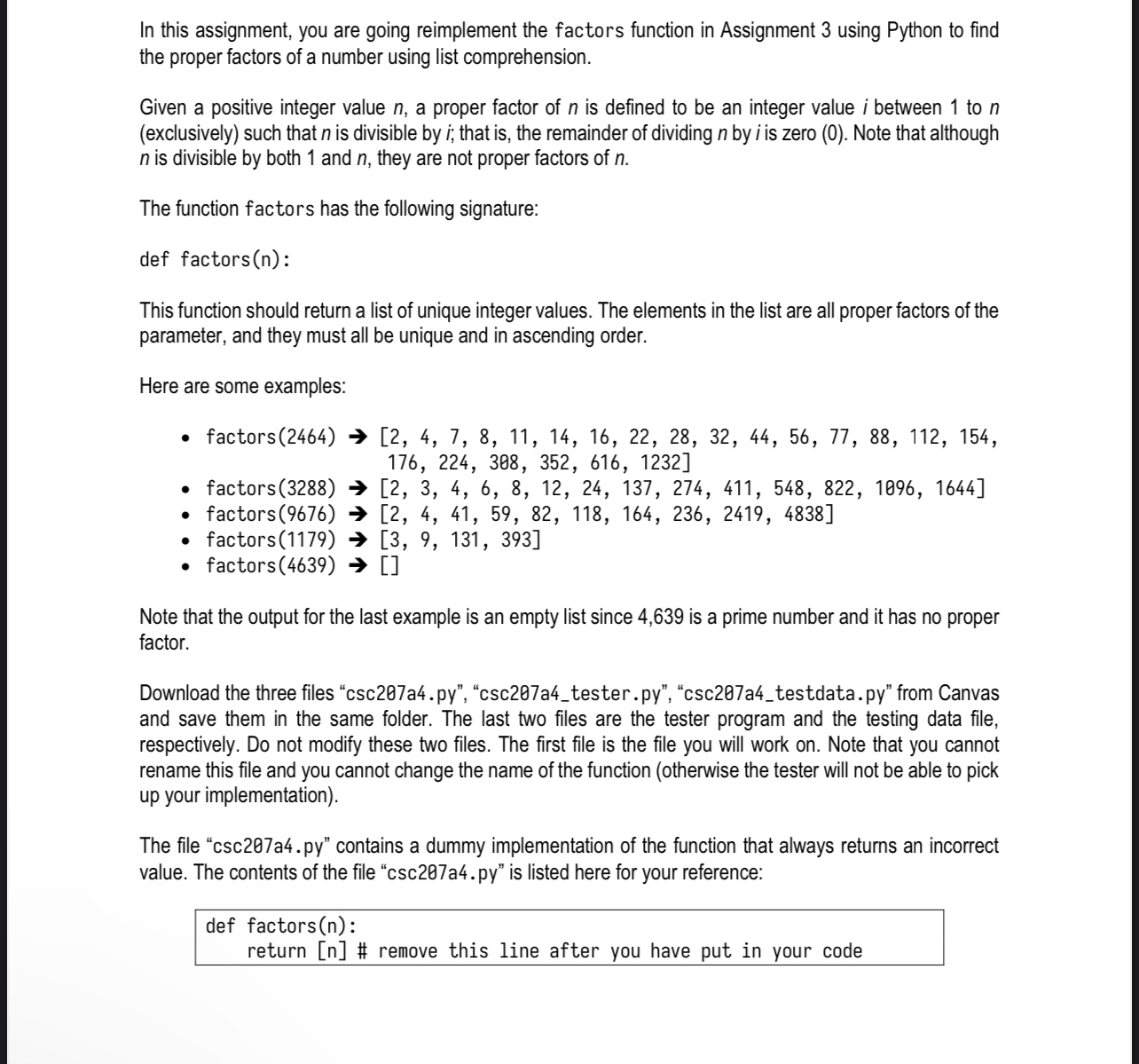 In this assignment, you are going reimplement the