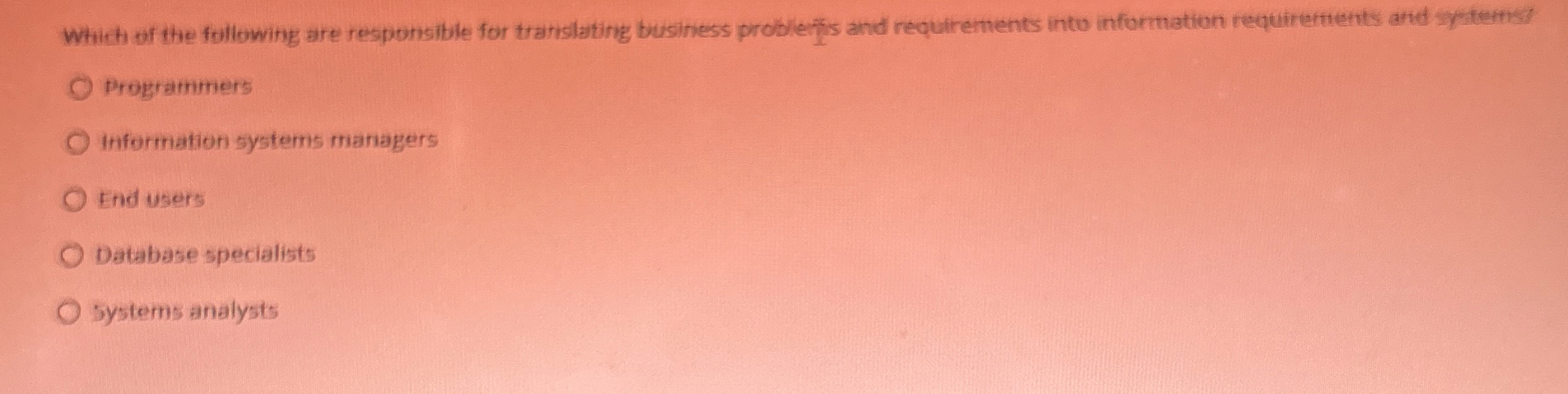 Which of the following are responsible for