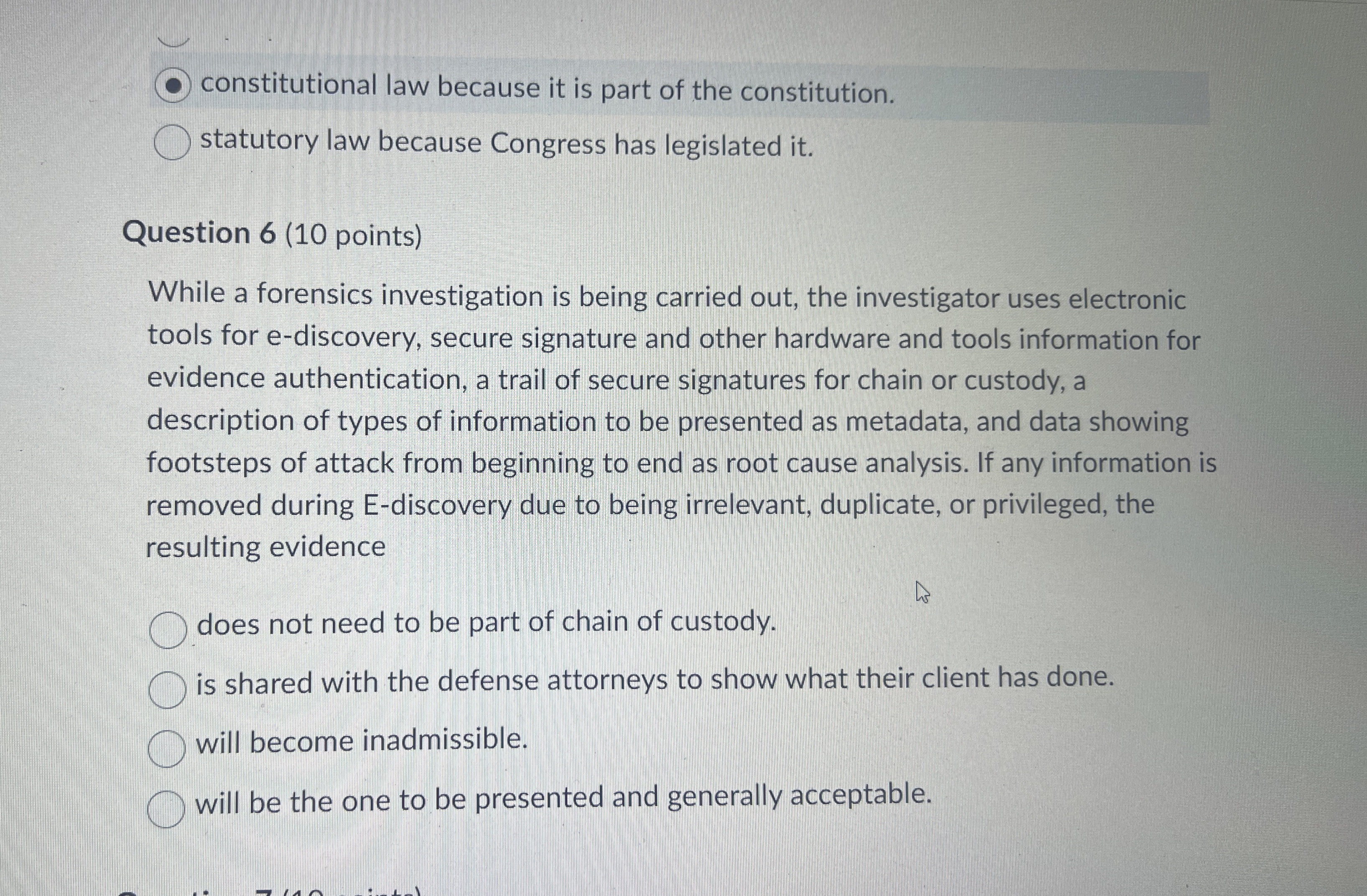 constitutional law because it is part of the