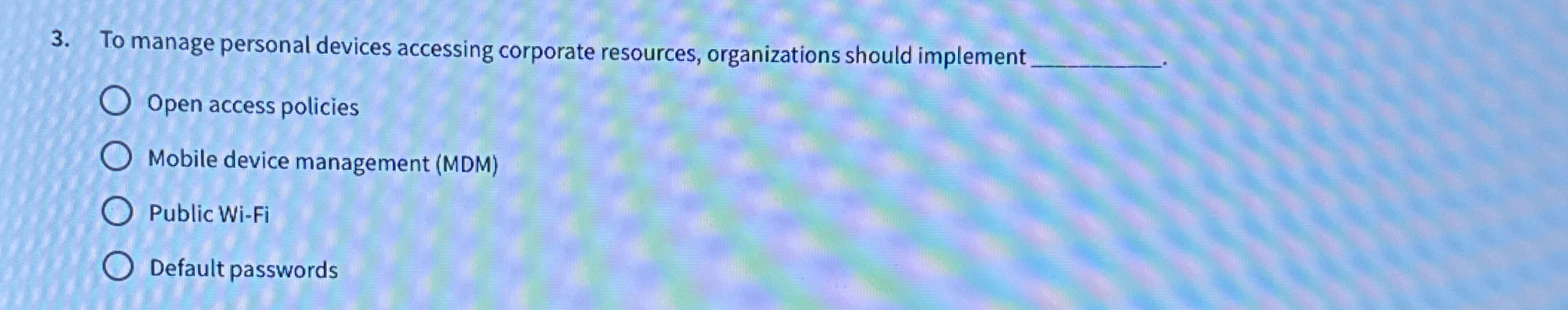 To manage personal devices accessing corporate