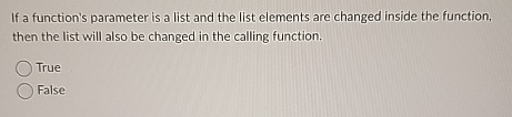 If a function's parameter is a list and the list