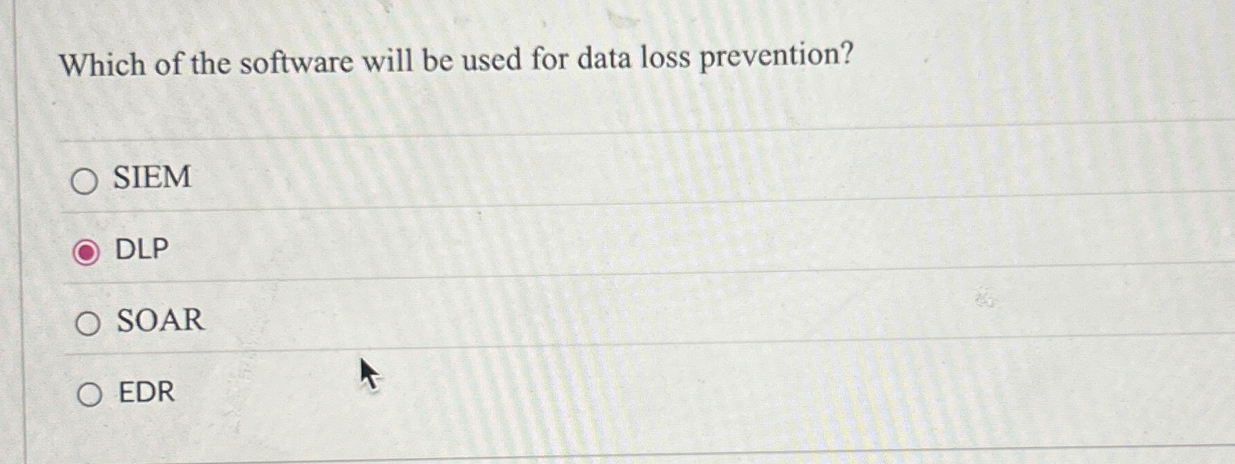 Which of the software will be used for data loss