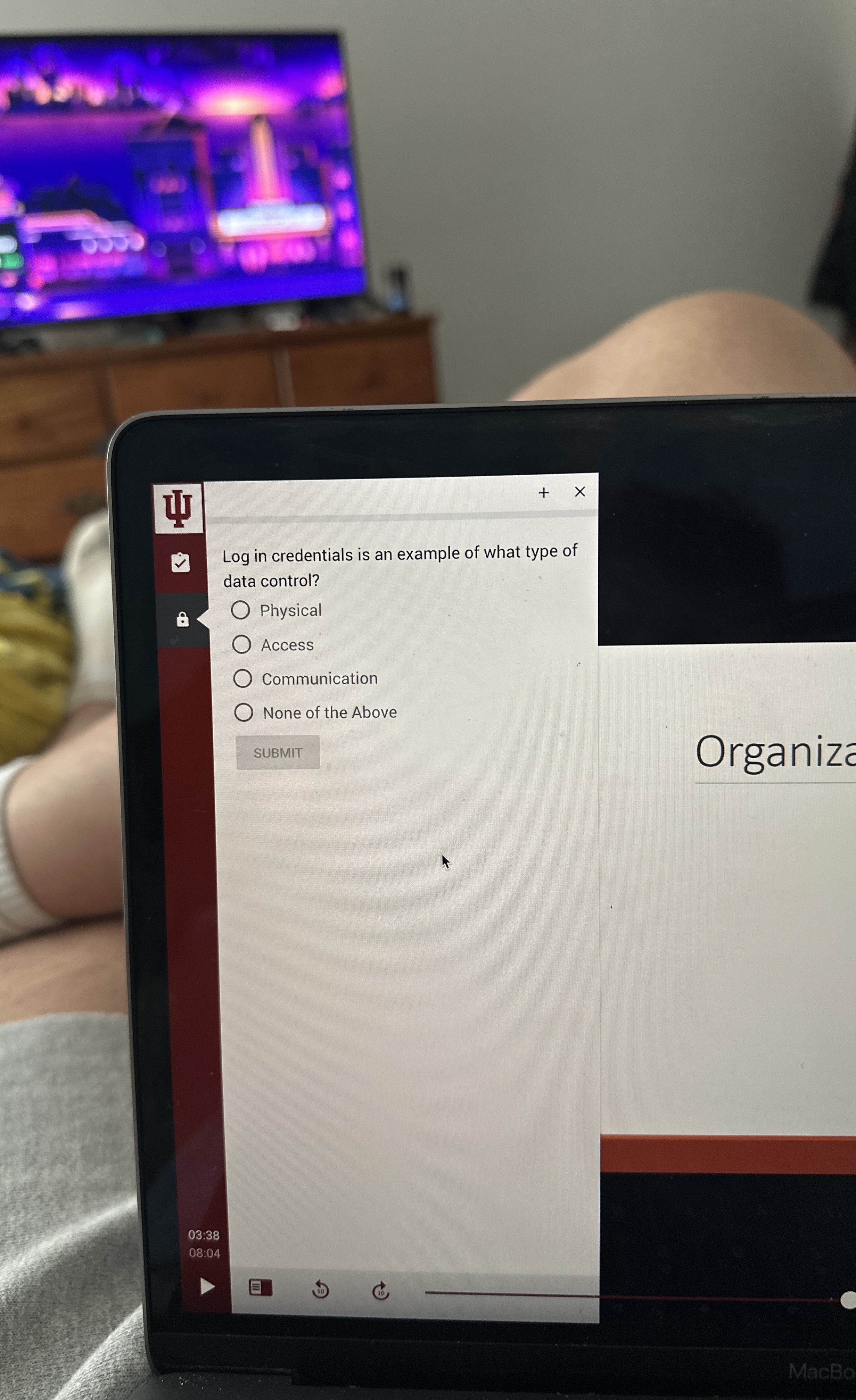 v Log in credentials is an example of what type