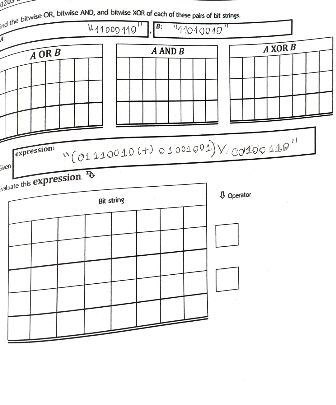expression: Given ( 0 1 1 1 0 0 1 0 ( t ) 0 1 0 0