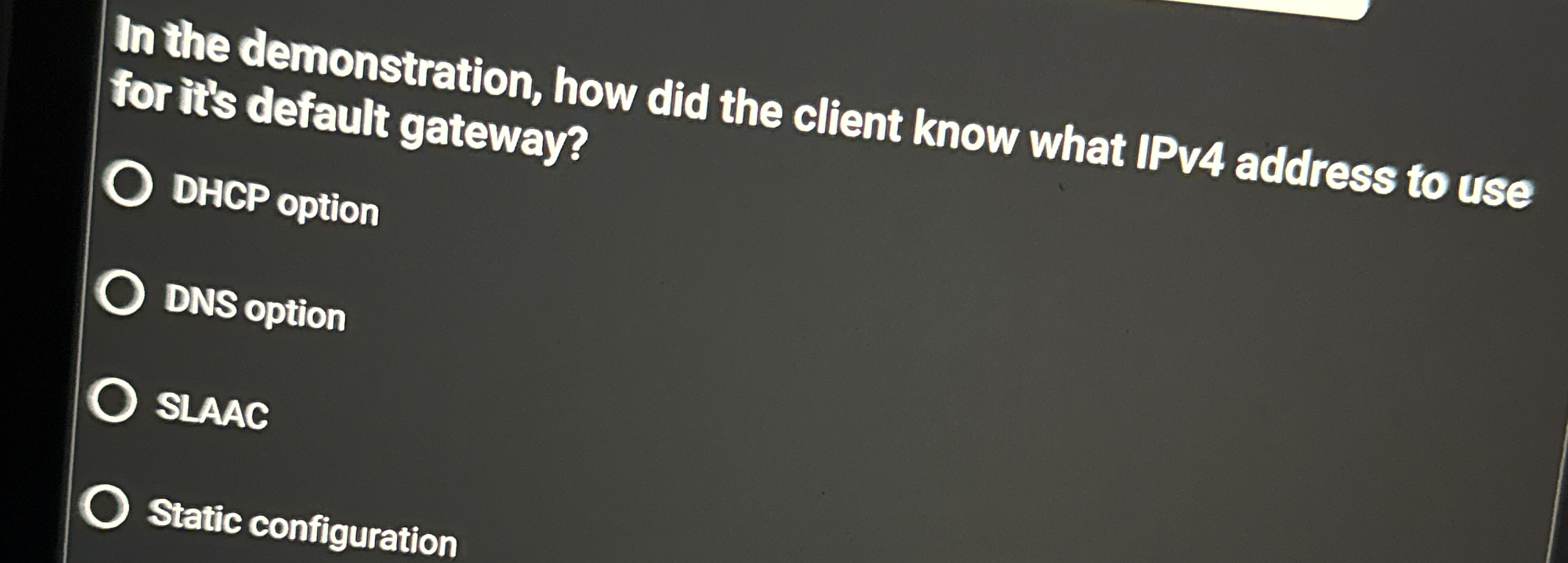 In the demonstration, how did the client know