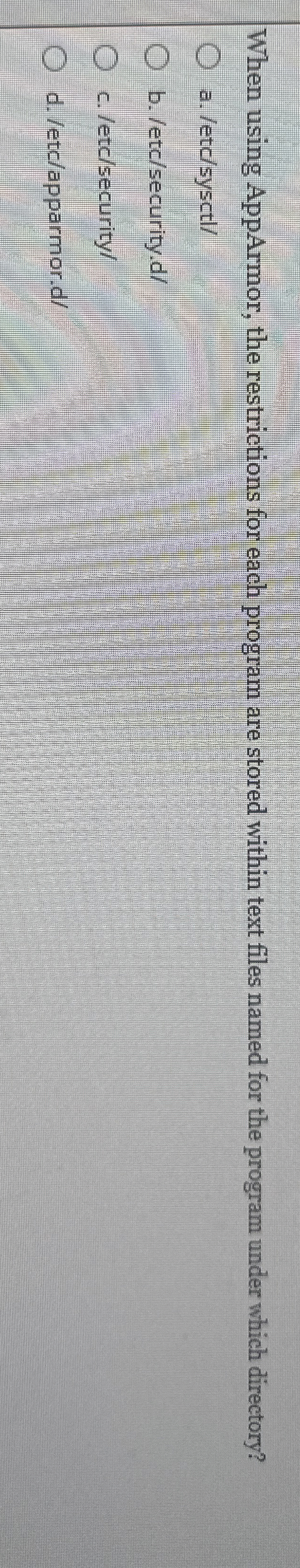 When using AppArmor, the restrictions for each