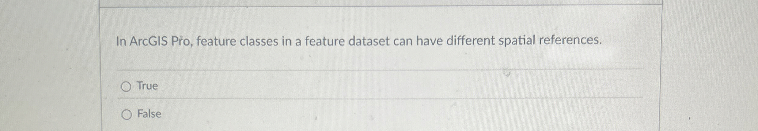 In ArcGIS Pro, feature classes in a feature