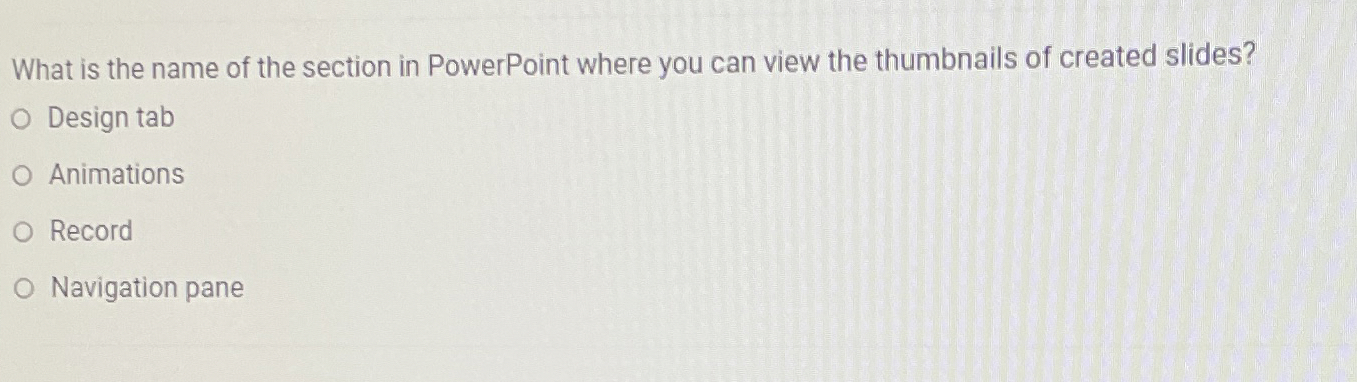 What is the name of the section in PowerPoint