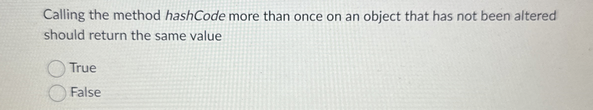 Calling the method hashCode more than once on an