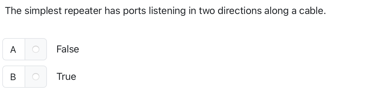 The simplest repeater has ports listening in two