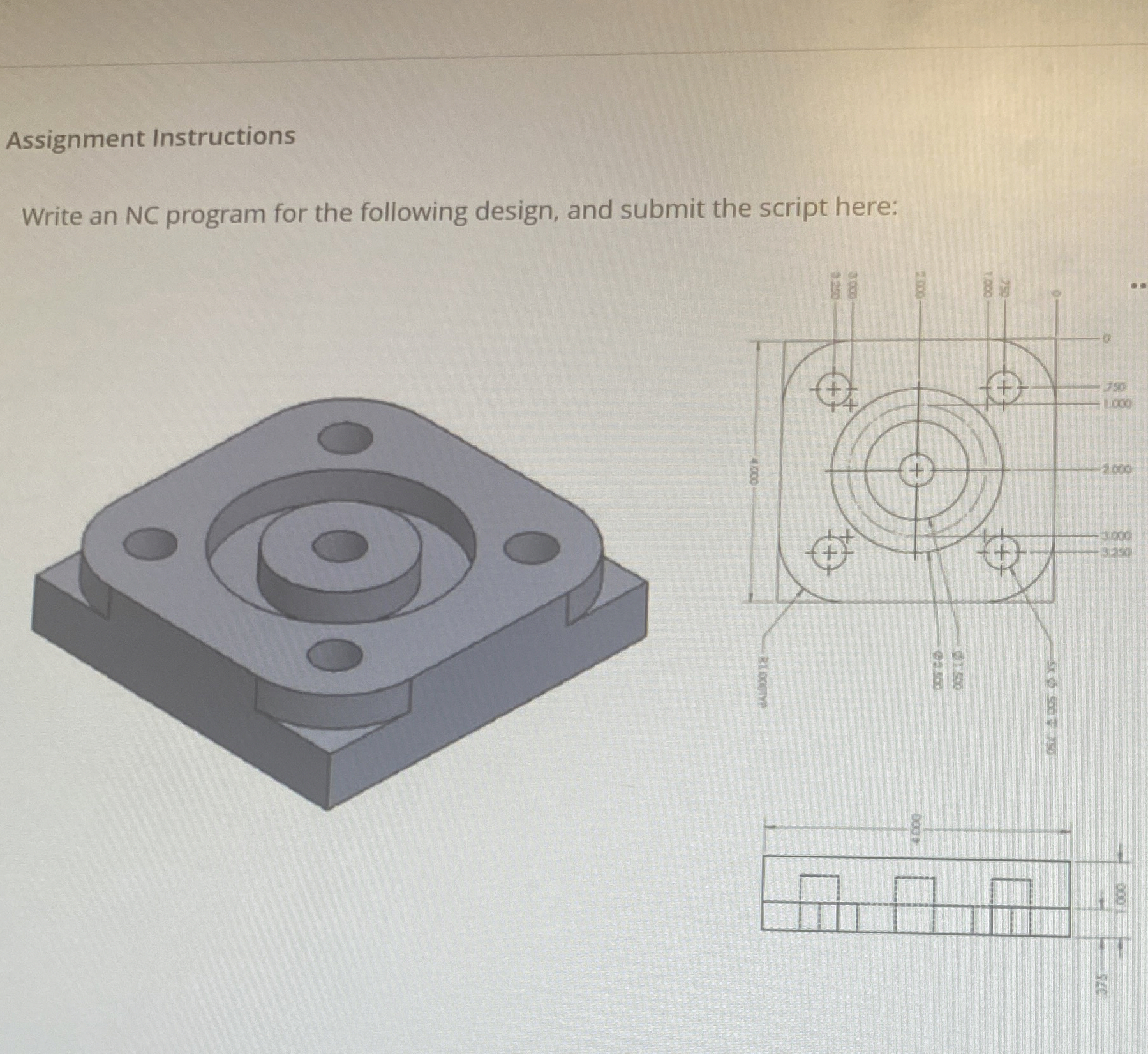 Assignment Instructions Write an NC program for