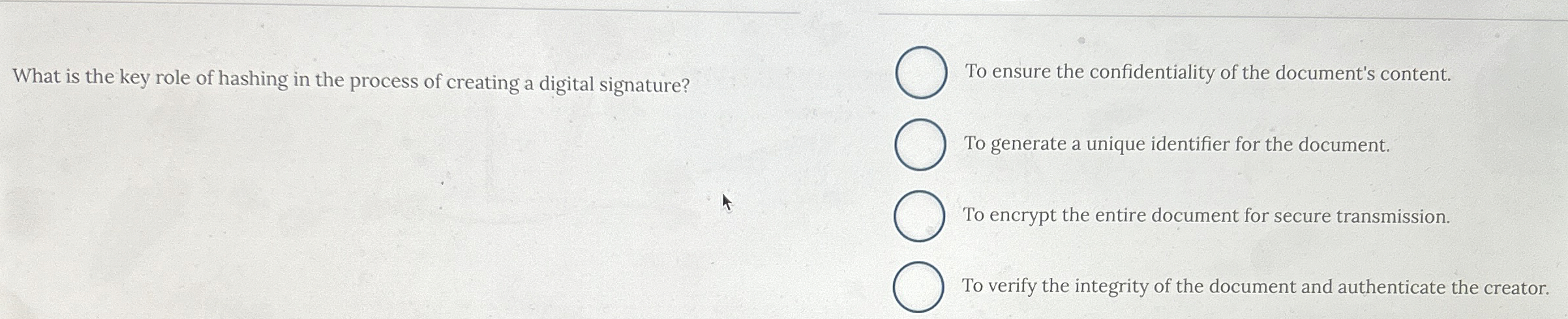 What is the key role of hashing in the process of