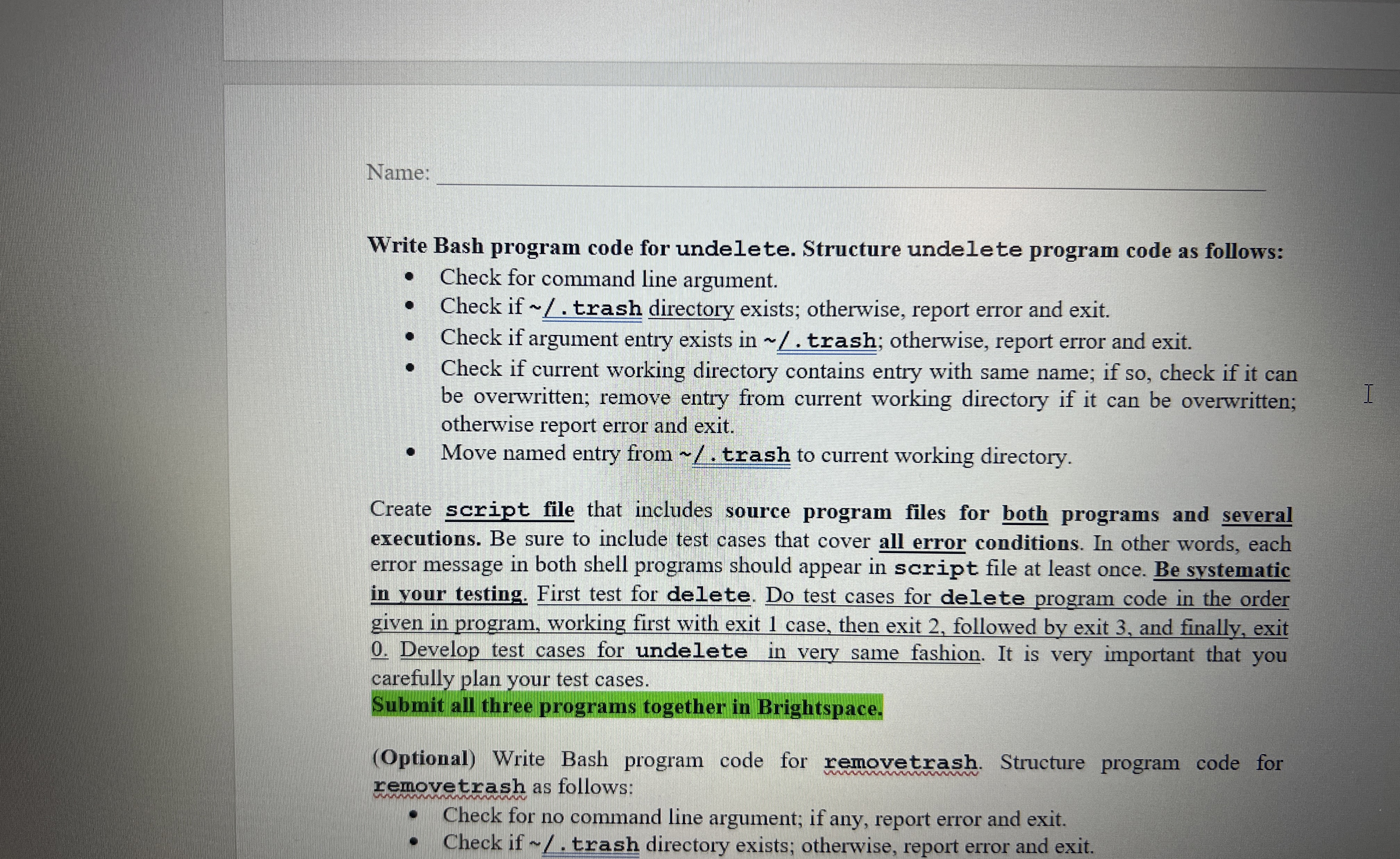 Linux bash script please help