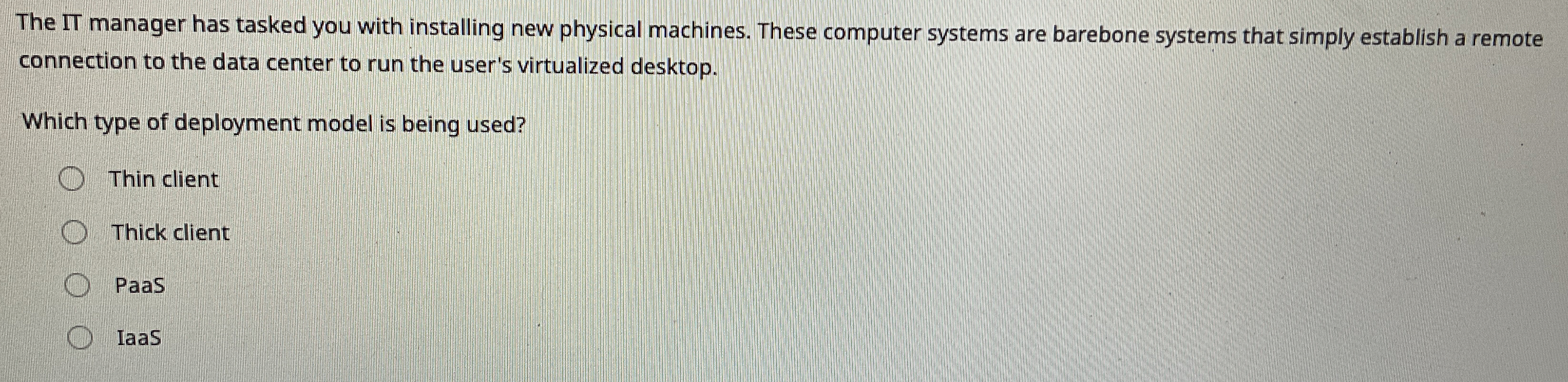 The manager has tasked you with installing new
