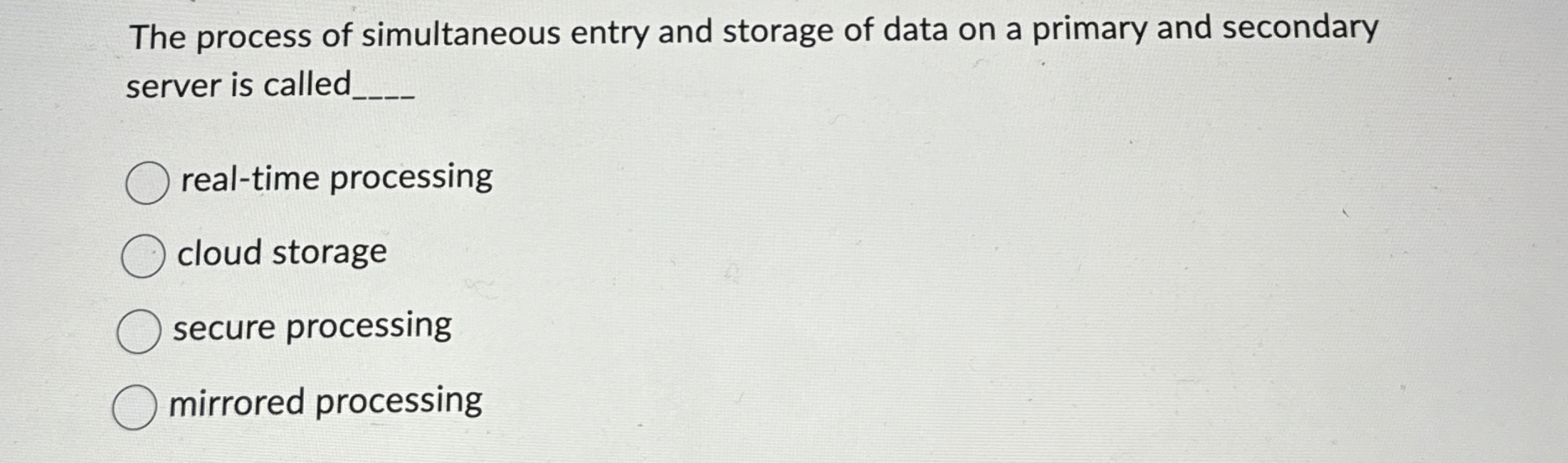 The process of simultaneous entry and storage of