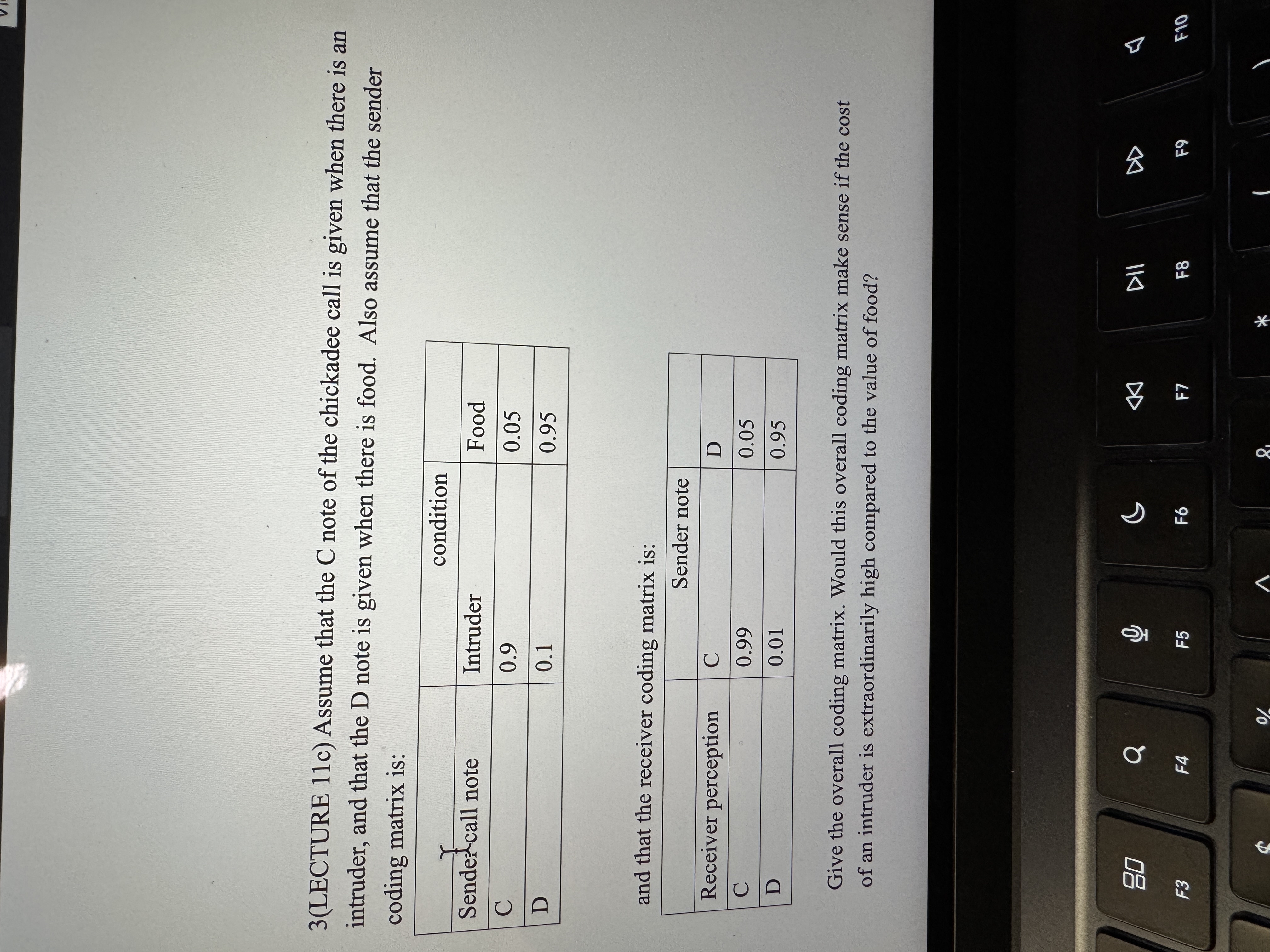 3 ( LECTURE 1 1 c ) Assume that the C note of the