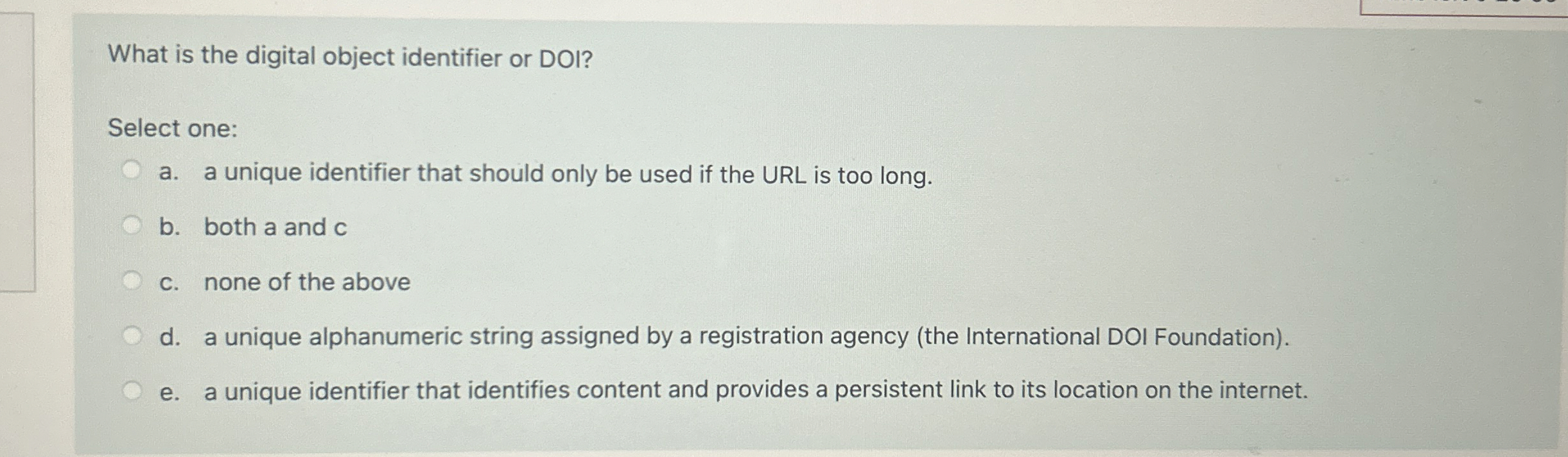 What is the digital object identifier or DOI?