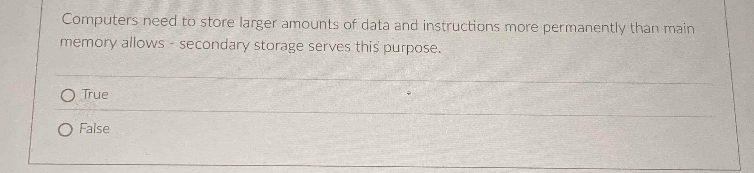 Computers need to store larger amounts of data
