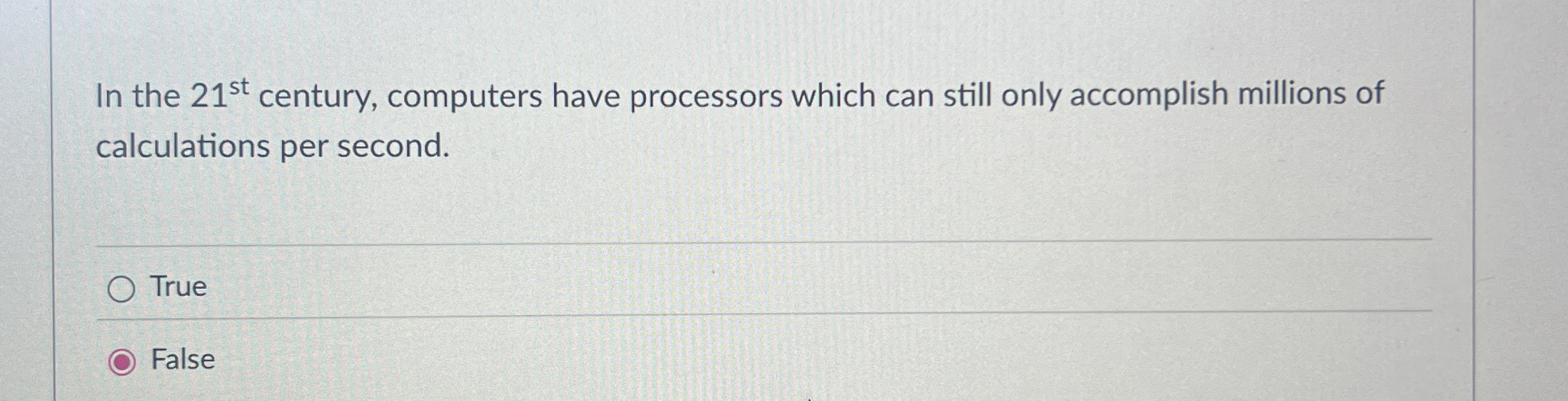 In the 2 1 s t century, computers have processors