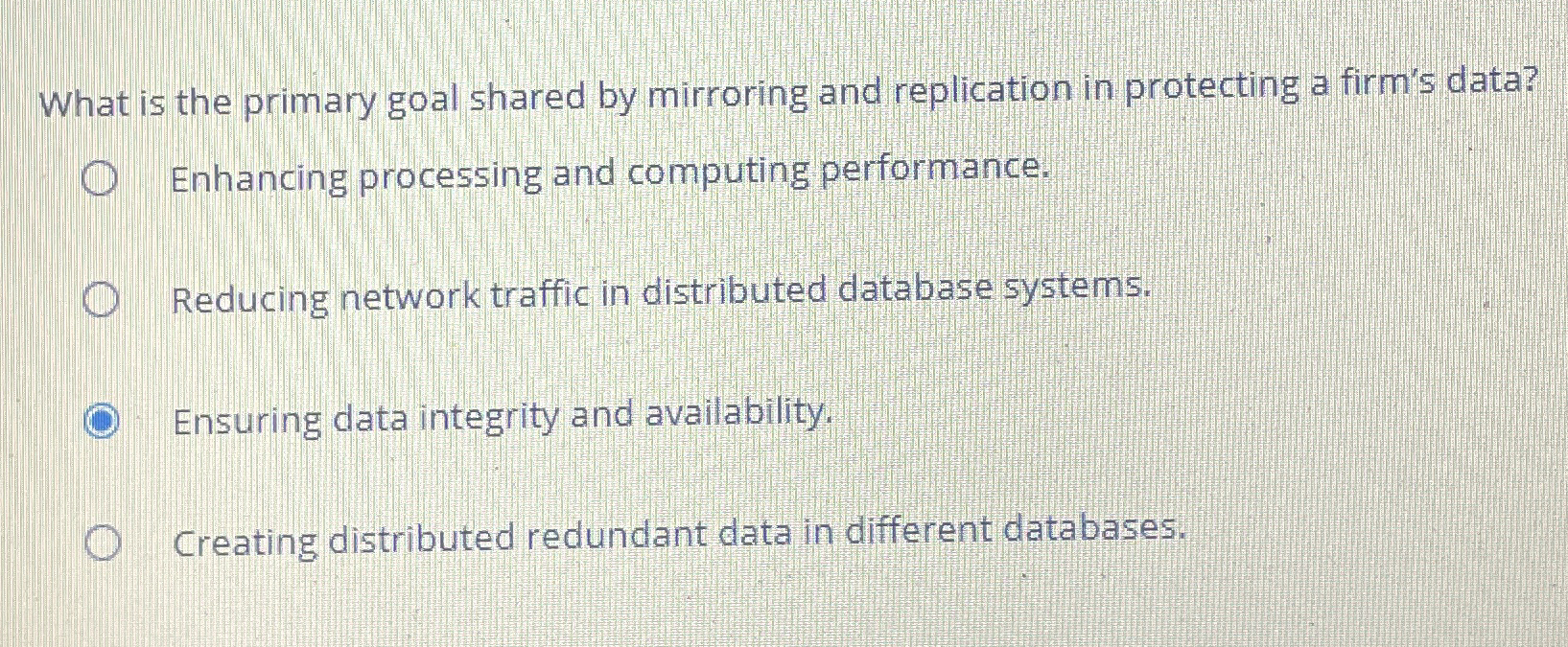 What is the primary goal shared by mirroring and