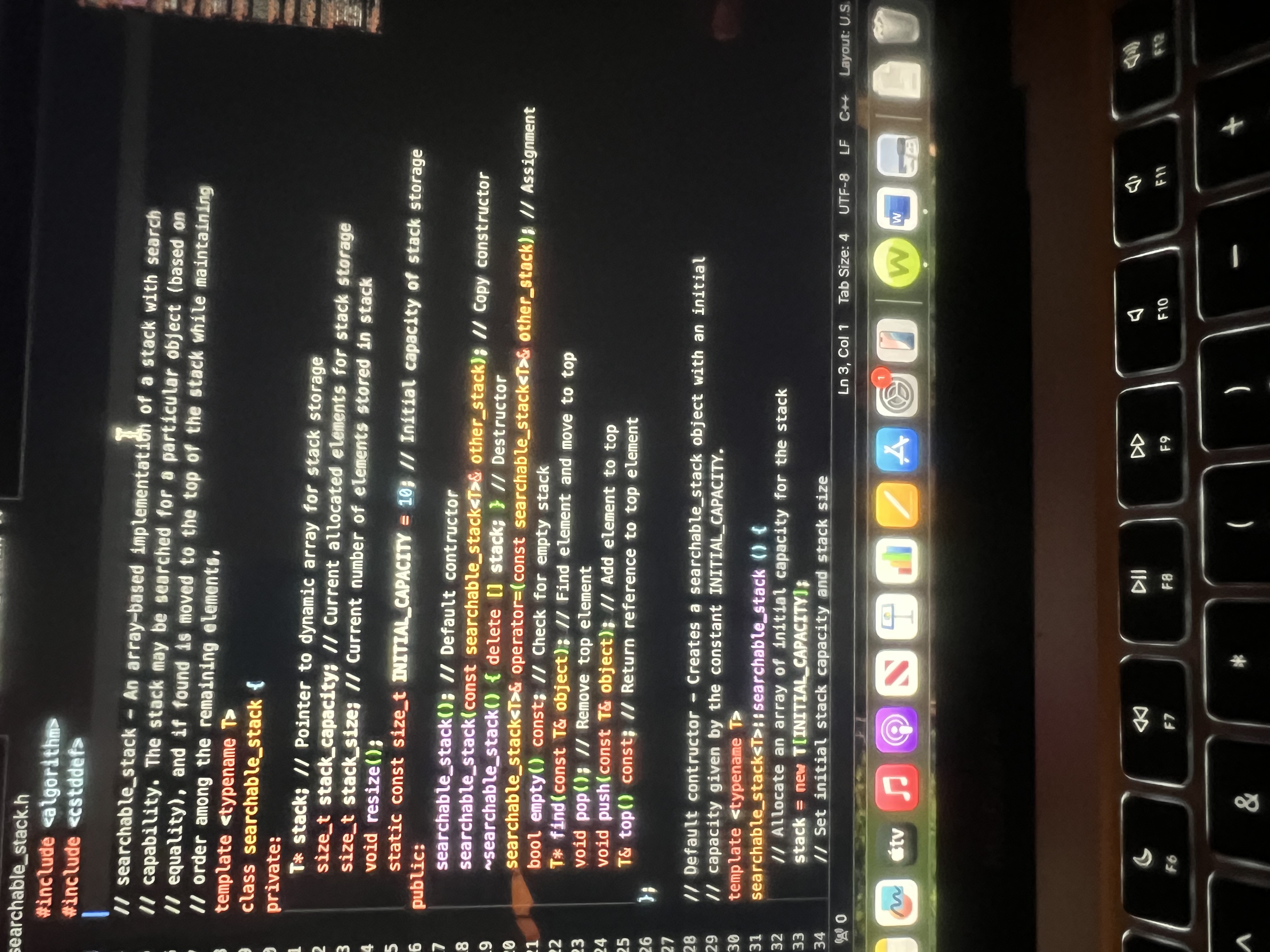 Code with comments for each line of code please.