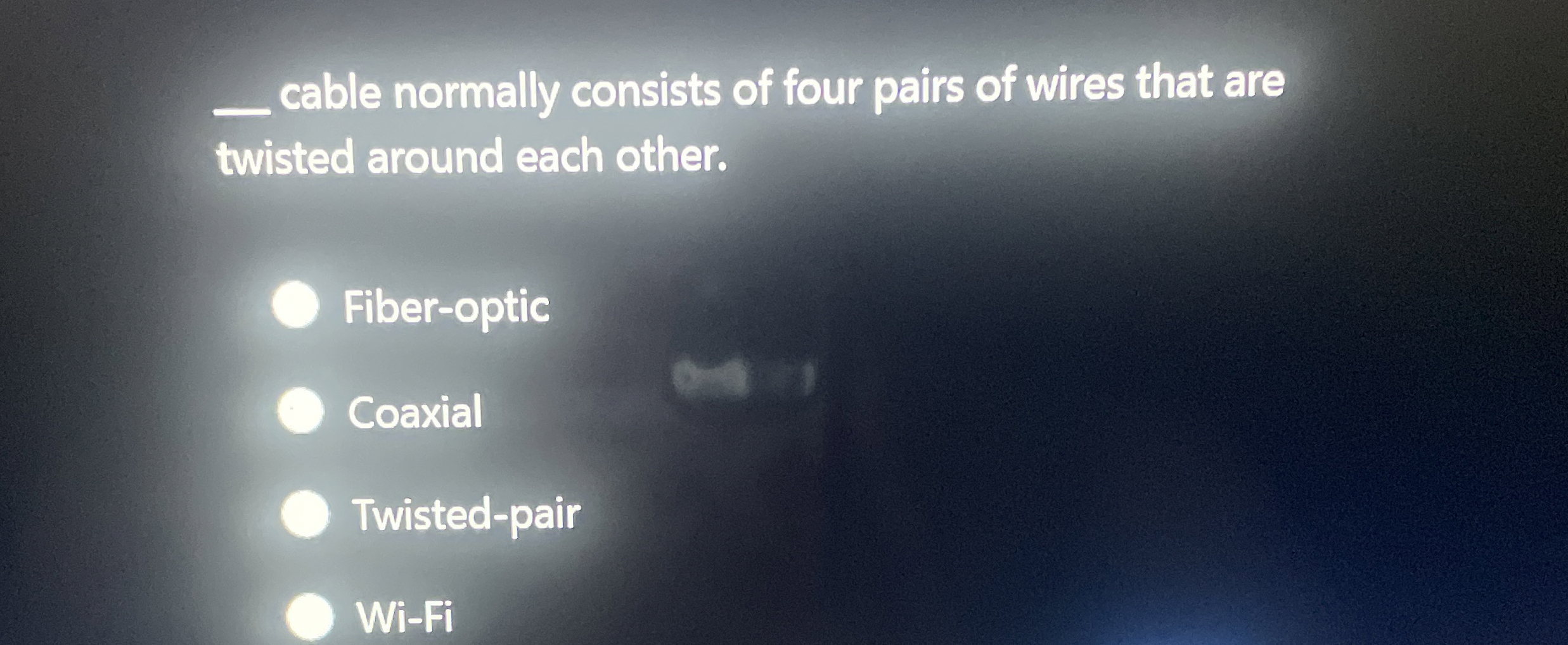 cable normally consists of four pairs of wires