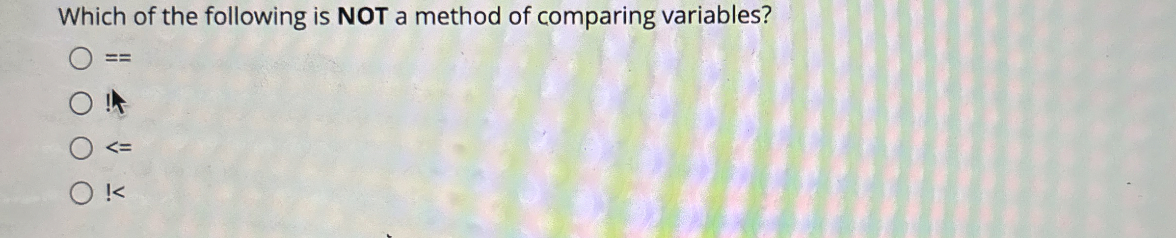 Which of the following is NOT a method of