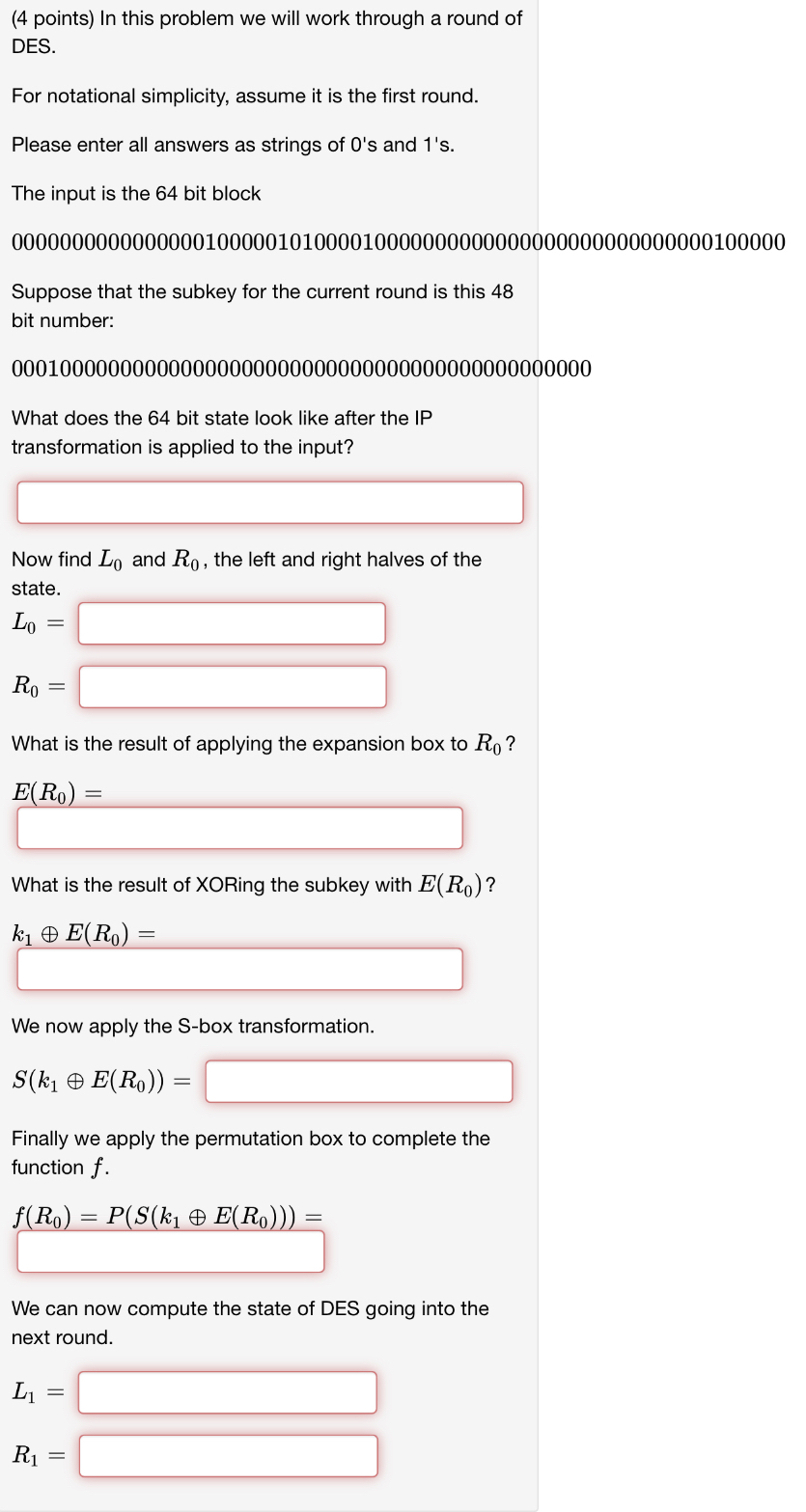 DES. For notational simplicity, assume it is the