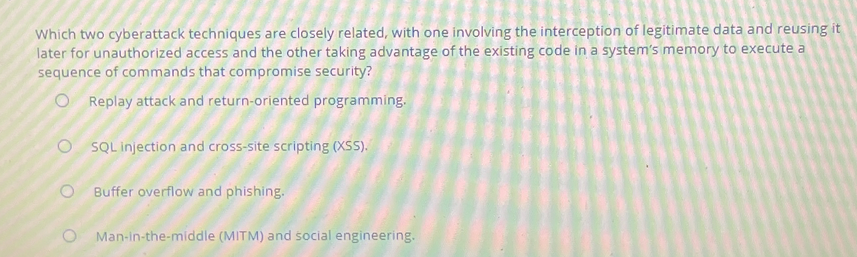 Which two cyberattack techniques are closely